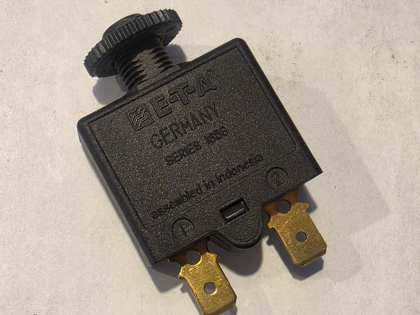(3 pcs) E-T-A Circuit Breaker 1658-G21-02-P10-25A, 25A, Bass 106-1093-025 (NOS)