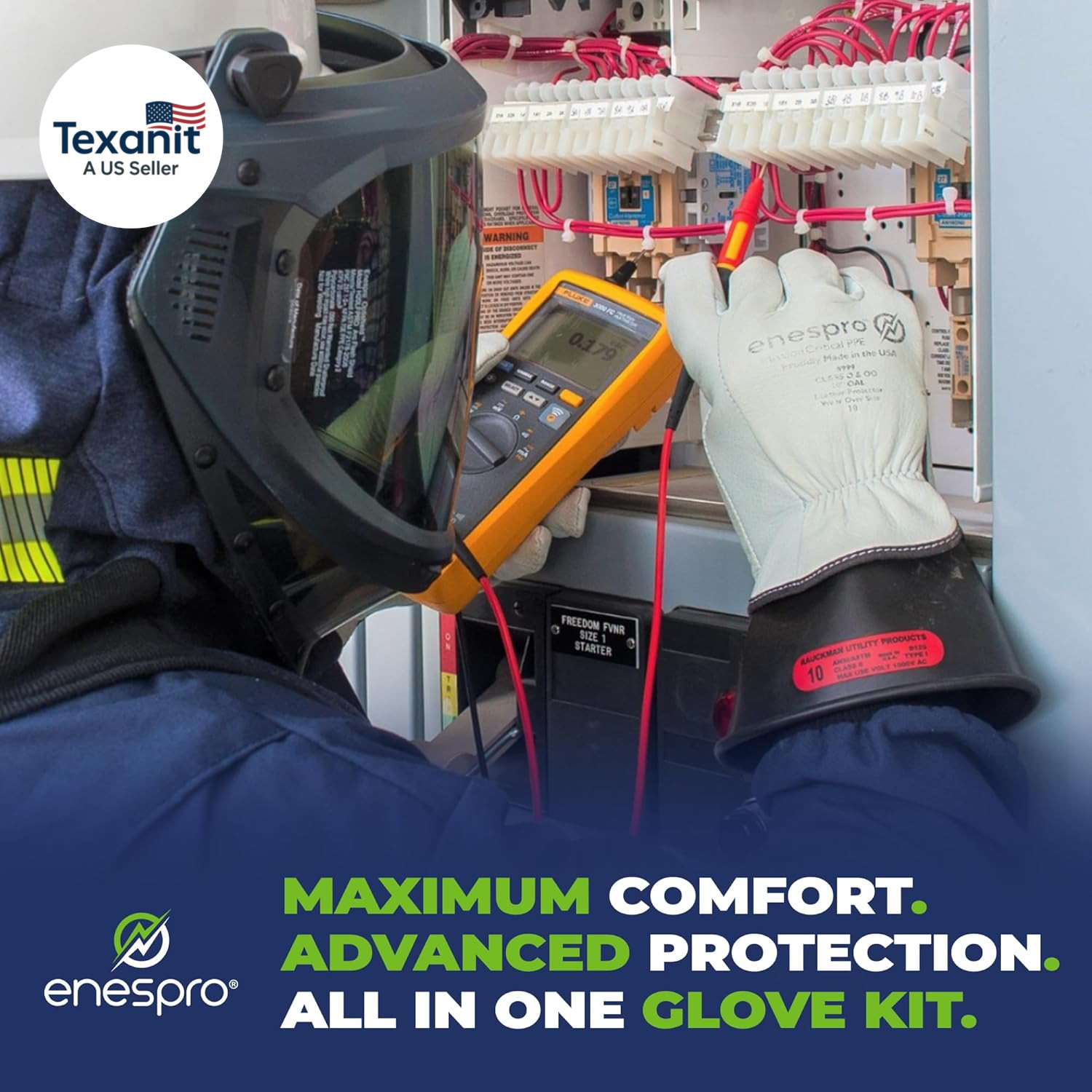Class 0 Insulated Electrical Gloves – 1000V AC, 1500V DC Rubber Electrical Glove