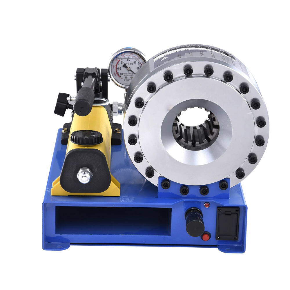 New 5600KN Hydraulic Hose Crimper Pipe Clamping Machine w/ 8 Sets Dies 10mm-30m