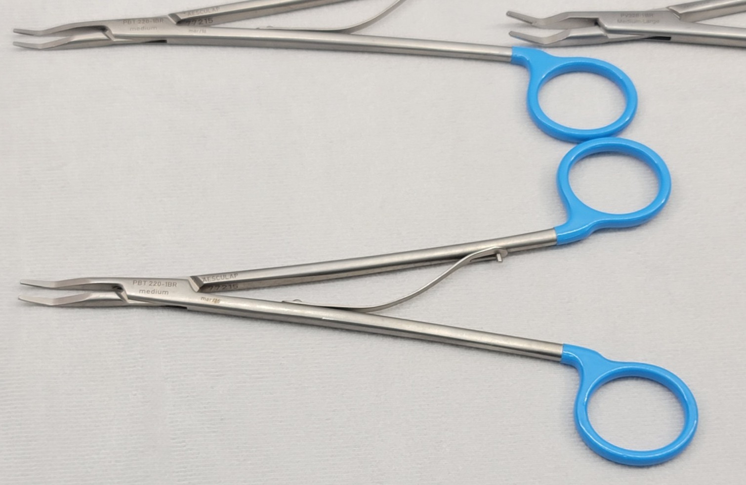 (5x) Aesculap Ligation Clip Appliers 11″ & 8″ PBT 220-1BR, PV328-1BR