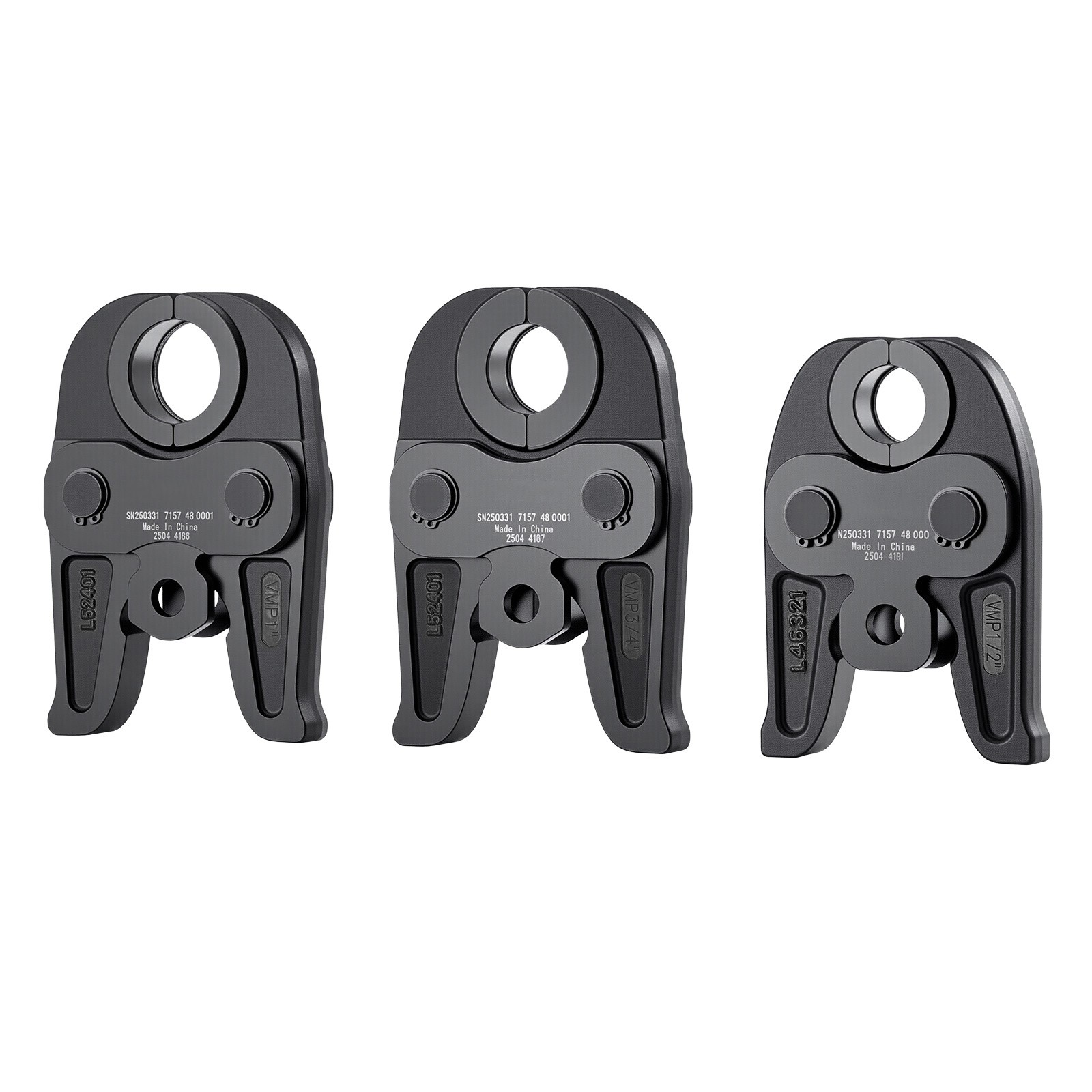 MegaPress Jaws 3PCS Pressing Jaws 1/2″ 3/4″ & 1″ for Standard Press Tools