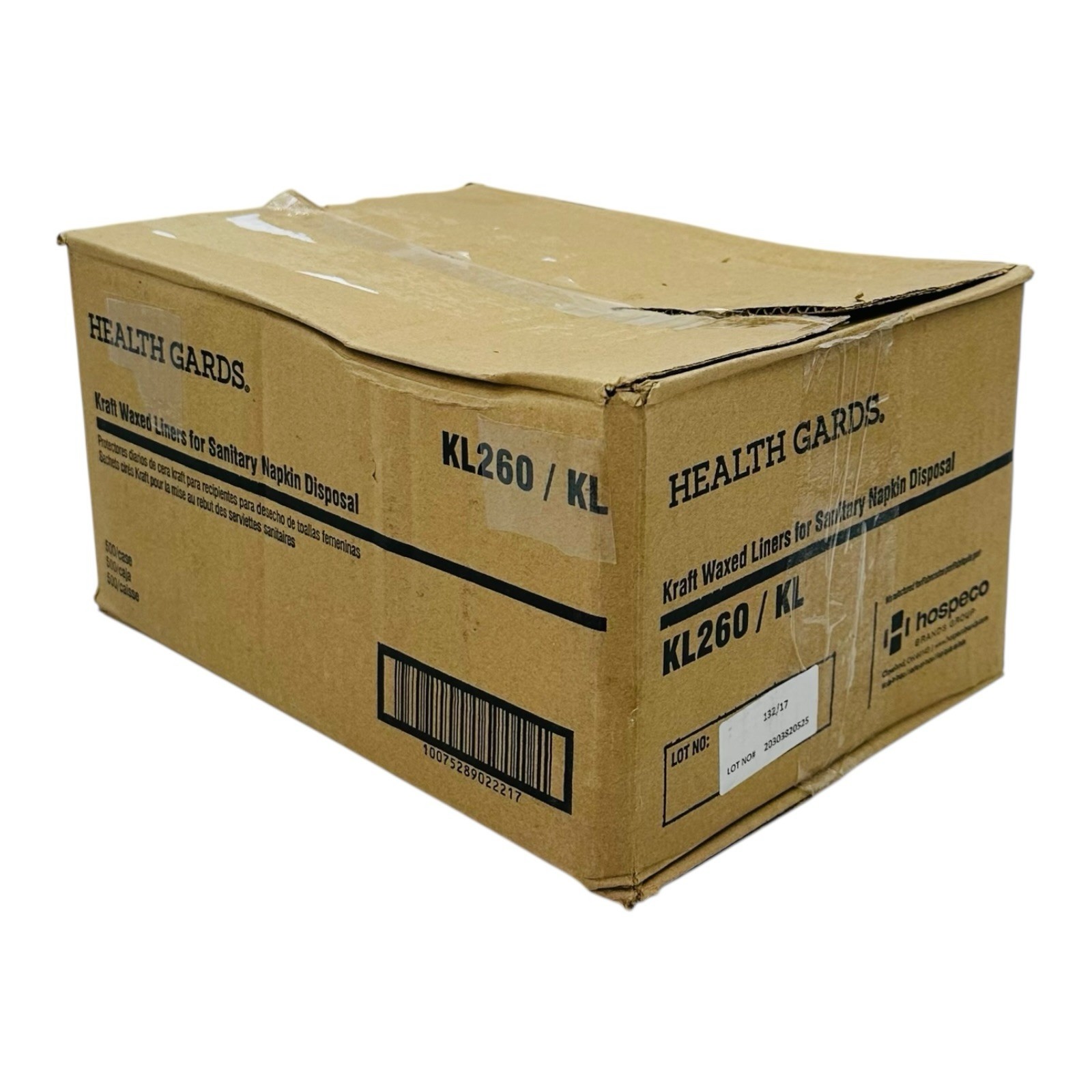 500 Count Health Gards Kraft Waxed Liners for Sanitary Napkin Disposal