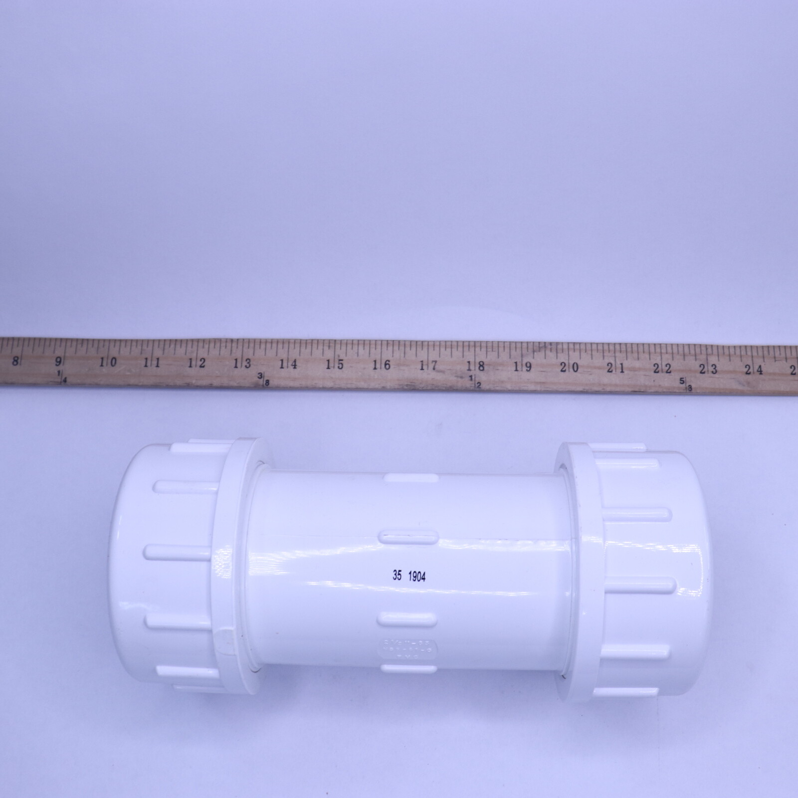 B & K Compression Coupling PVC White 2-1/2″ 160-109
