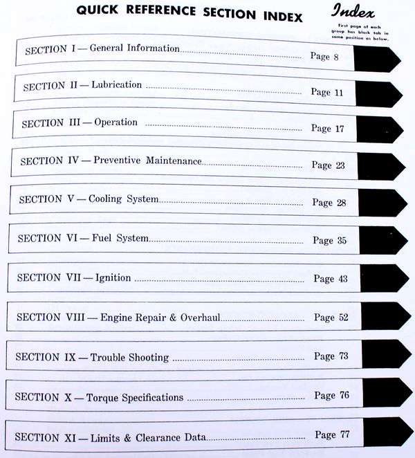 Continental L-Head F162 F163 Engine Motor Service Repair Owners Operators Manual