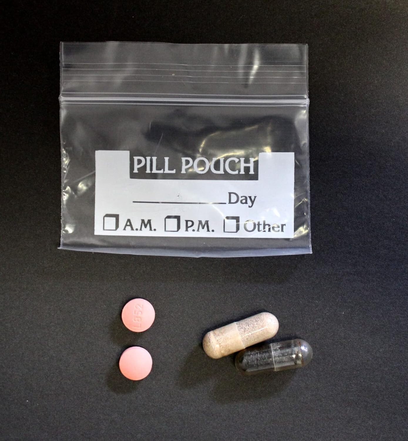 200-Pack Pill Pouches with Zipper Seal – Reusable Bags for Vitamins & Medication