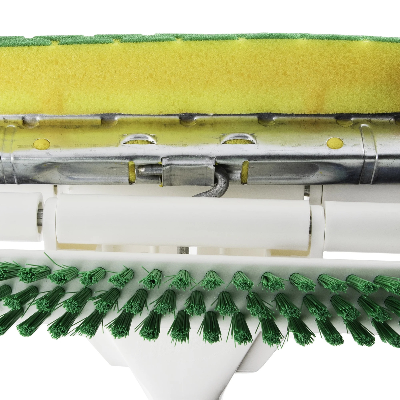 Libman Nitty Gritty Sponge Mop With Built-in Scrub Brush and Steel Handle