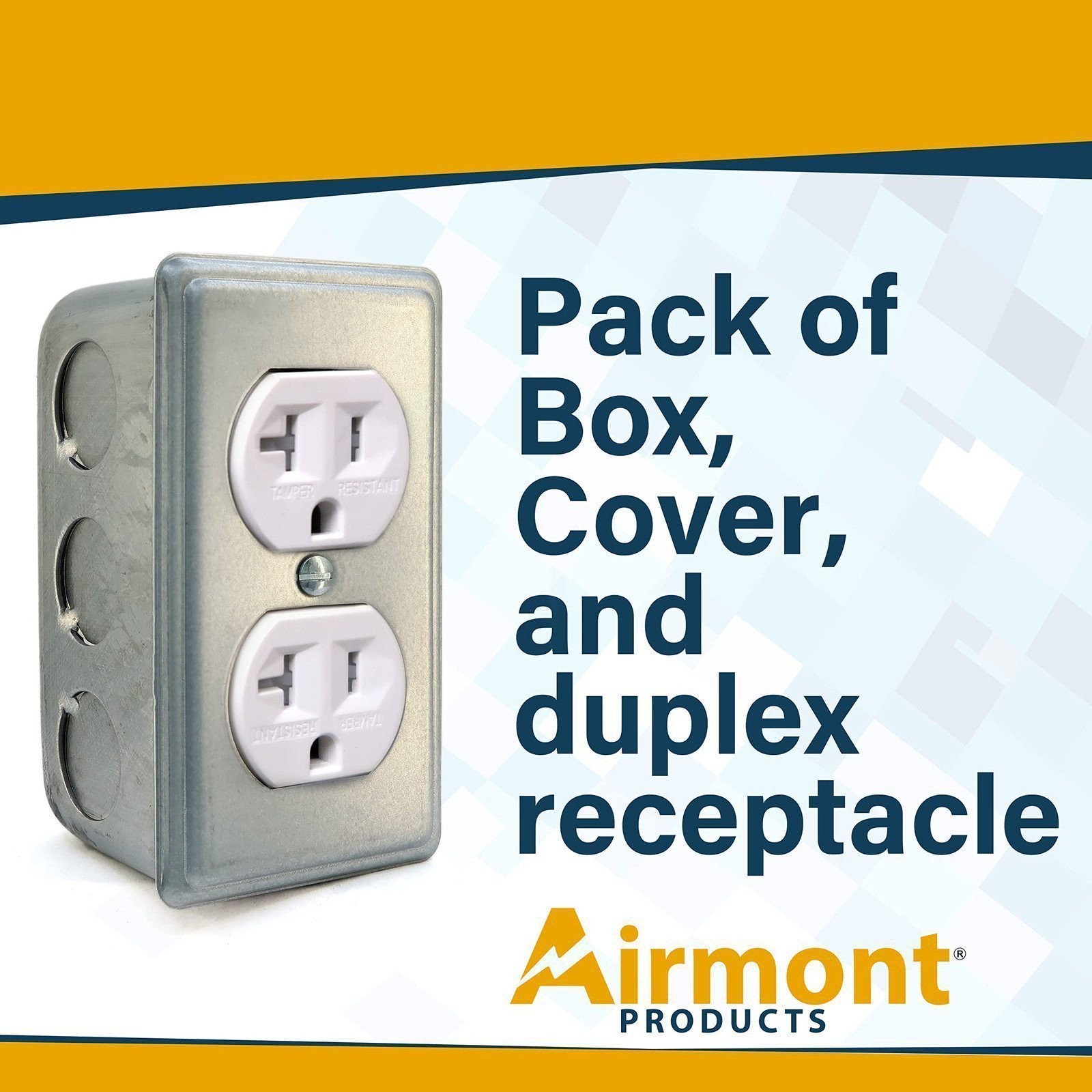 Outlet Box Kit, 2×4» Utility Electrical Box, Duplex Receptacle 2×4» Cover