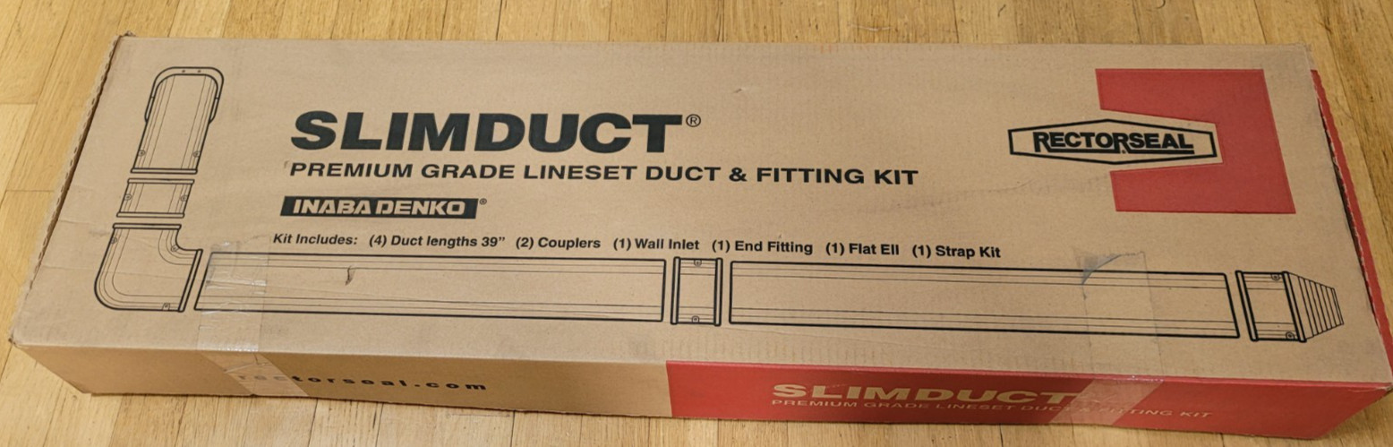 Rectorseal 85005 2.75″ Slimduct Wall Duct Kit SDK77W 13 Ft – 77 White