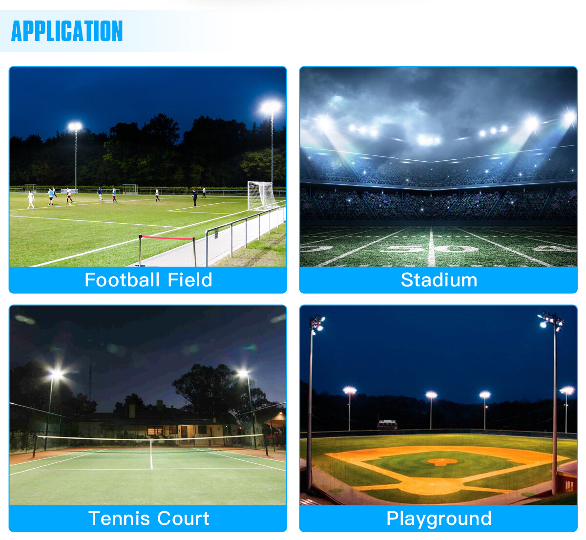 500 Watt LED Stadium Light – Outdoor Arena Lights Sport Court High Mast Lighting