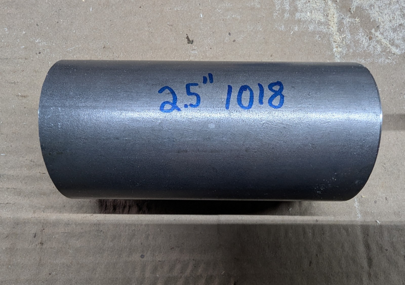 2.500″ Diameter X 4.5″ Long 1018 Cold Rolled Steel Rod, Round BAR LATHE