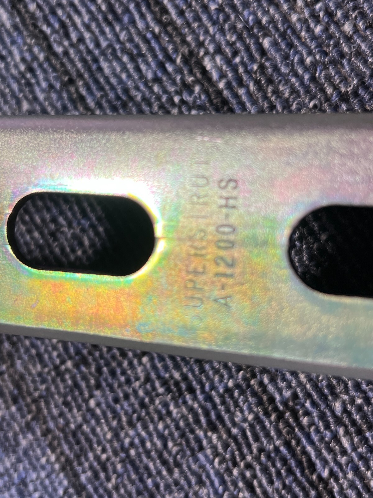 QTY 6 Superstrut Steel Channel Strut Gold Galvanized ZA1200HS2 2FT Standard