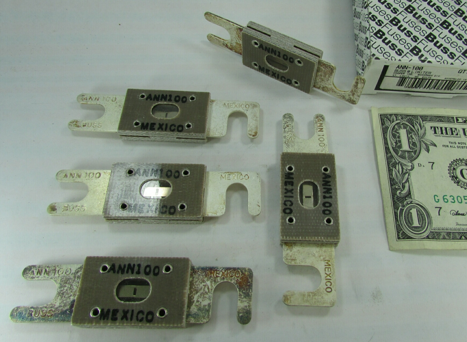 Lot 5 New Buss 100A Forklift Current Limiting FF Fuses ANN-100 Cross Ref CNN-100