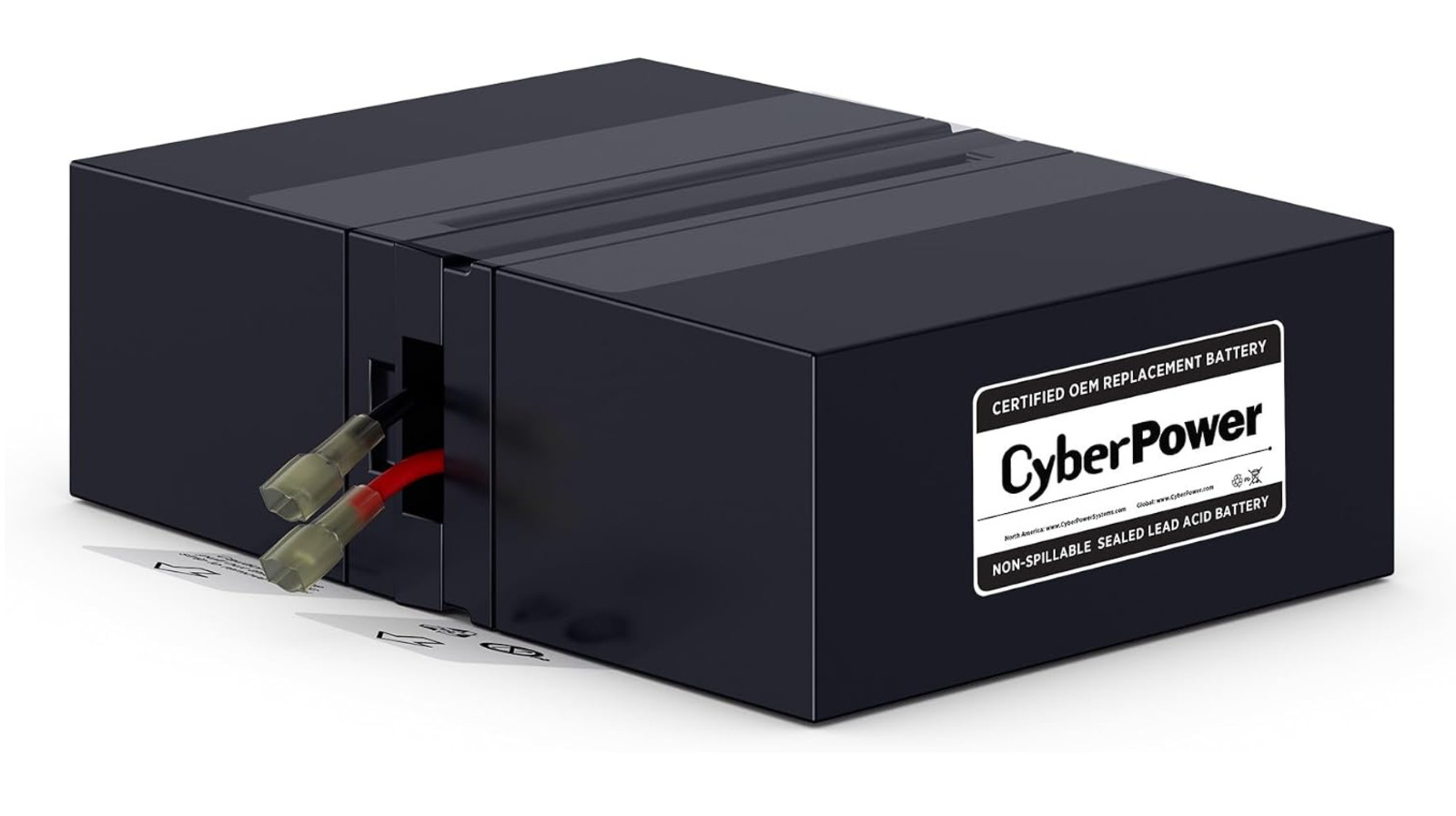 CyberPower RB1295X2D UPS Replacement Battery Cartridge, Black