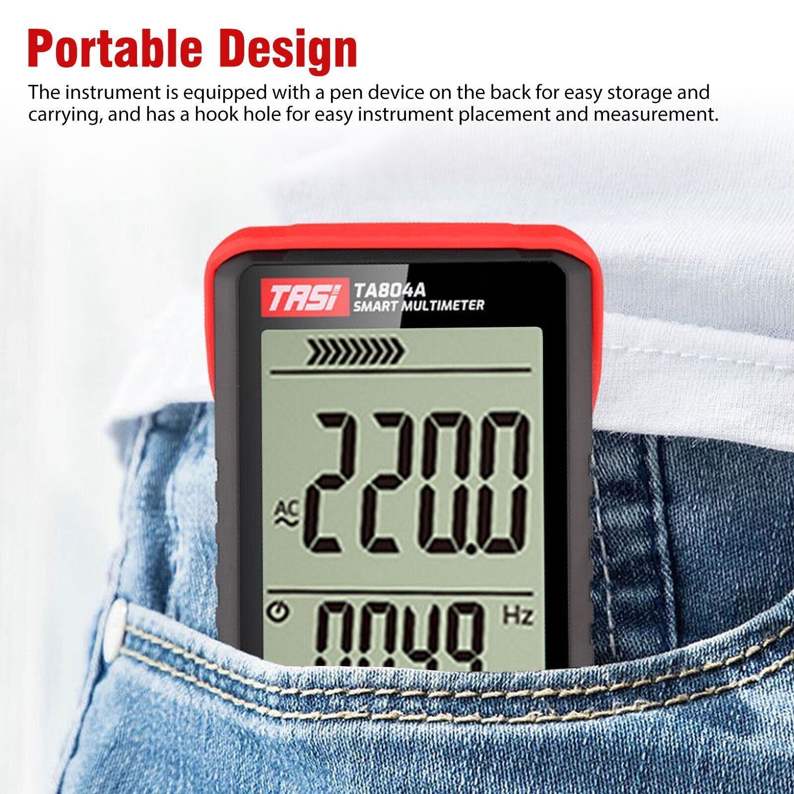 Digital Display Multimeter Voltmeter AC DC Volt Ohmmeter Tester Meter Auto Range