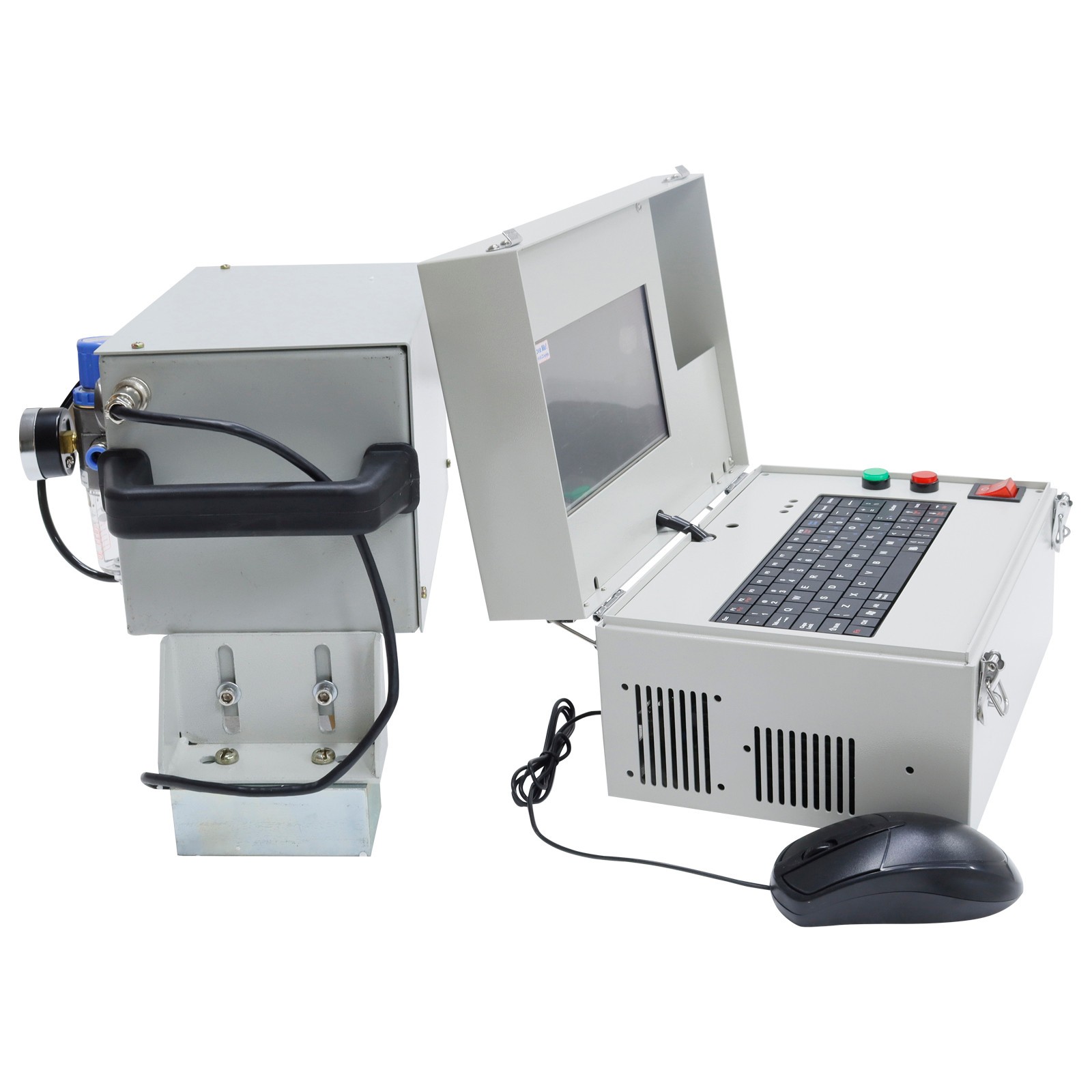 5.1×1.9 in Single Chip Pneumatic Handheld Dot Peen Marker Metal Engraver Coding