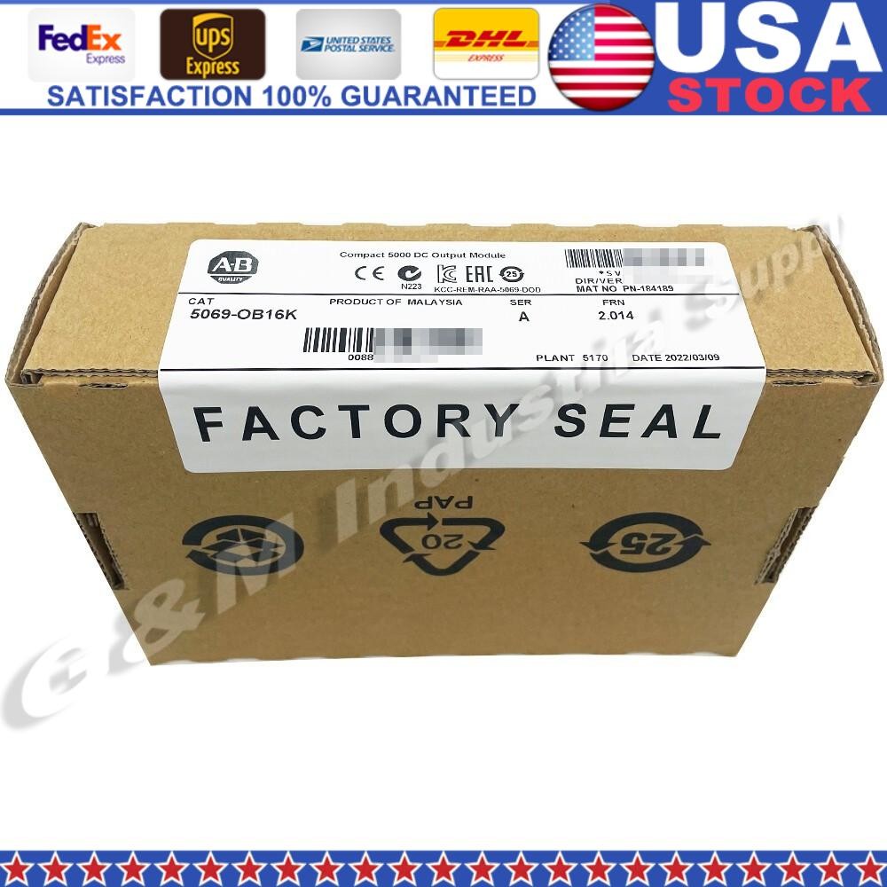 New AB 5069-OB16K Compact 16 CH 24VDC Source Output Module 5069-OB16K