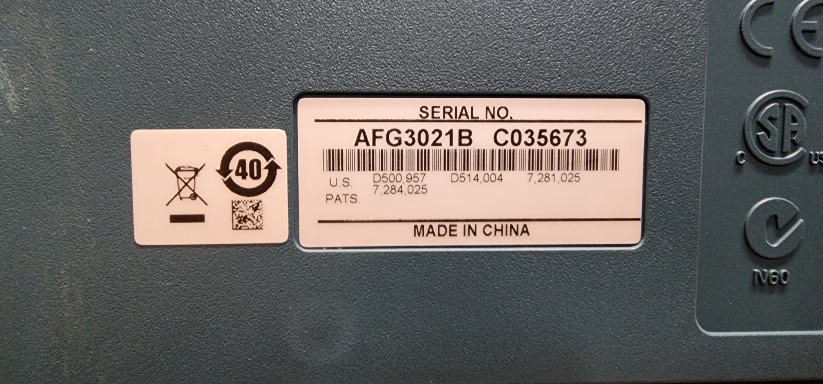 Tektronix AFG3021B Dual Ch. Arbitrary Function Generator Please Read