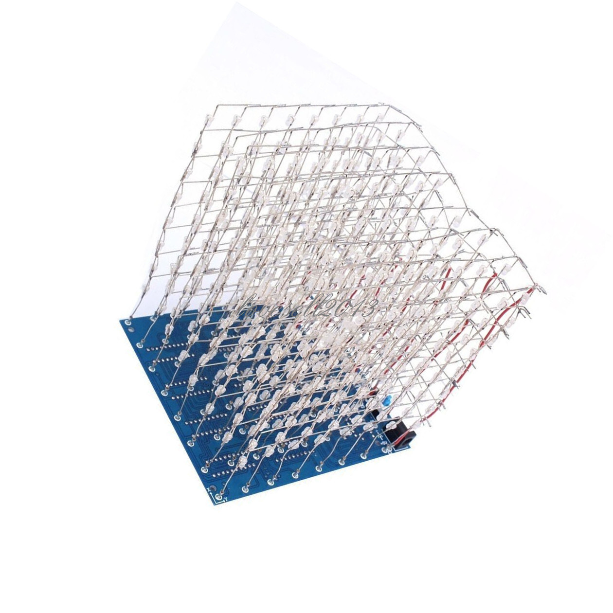 3D Light Squared DIY Kit 8x8x8 3mm LED Cube Blue Ray LED NEW