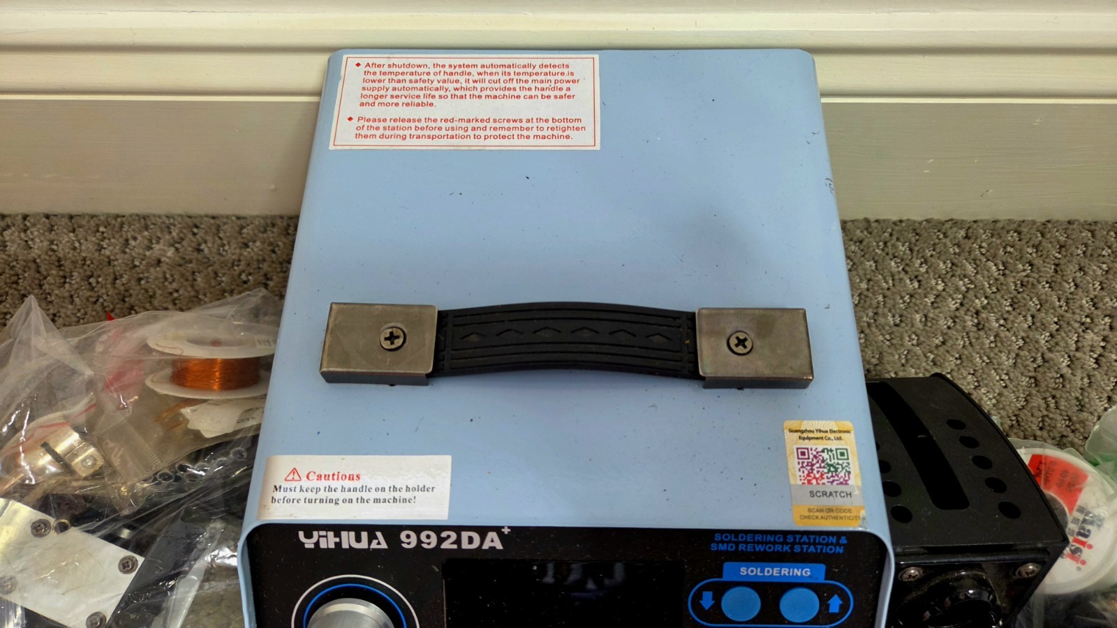 YIHUA 992DA+ 4-in-1 Soldering & SMD Rework Station Hot Air Station