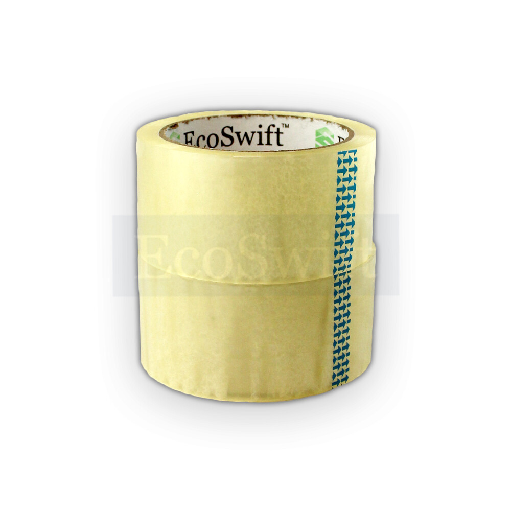 18 ROLLS EcoSwift Carton Box Sealing Packaging Packing Tape 1.6mil 2″ x 165 feet