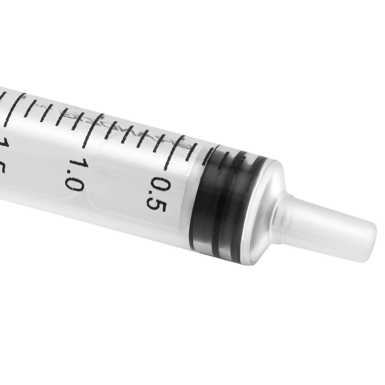 Brandzig 3ml Syringe – 100 Pack – Luer Slip Tip, No 100 Count (Pack of 1)
