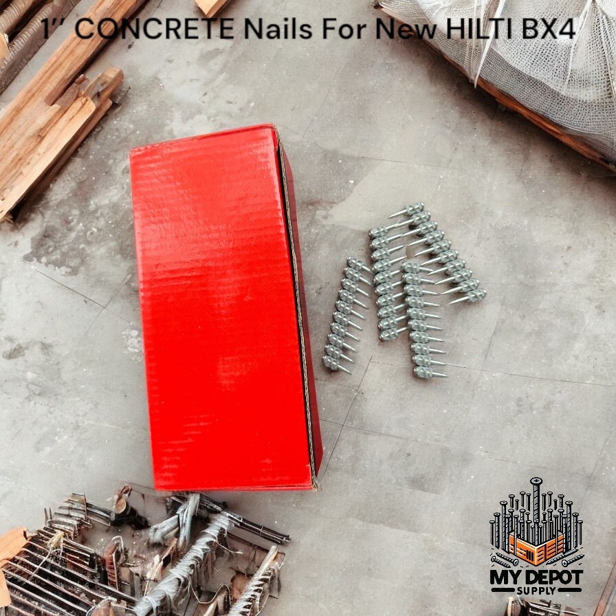 1000x 1’’ CONCRETE Nails for Hilti BX4 – NAILS FOR BX4 25mm Pins