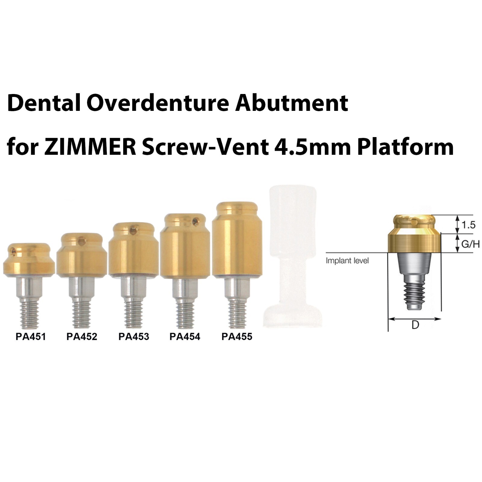 US Dental Locator Tapered Abutment Fit Hiossen Osstem/Nobel Biocare/Zimmer/MIS