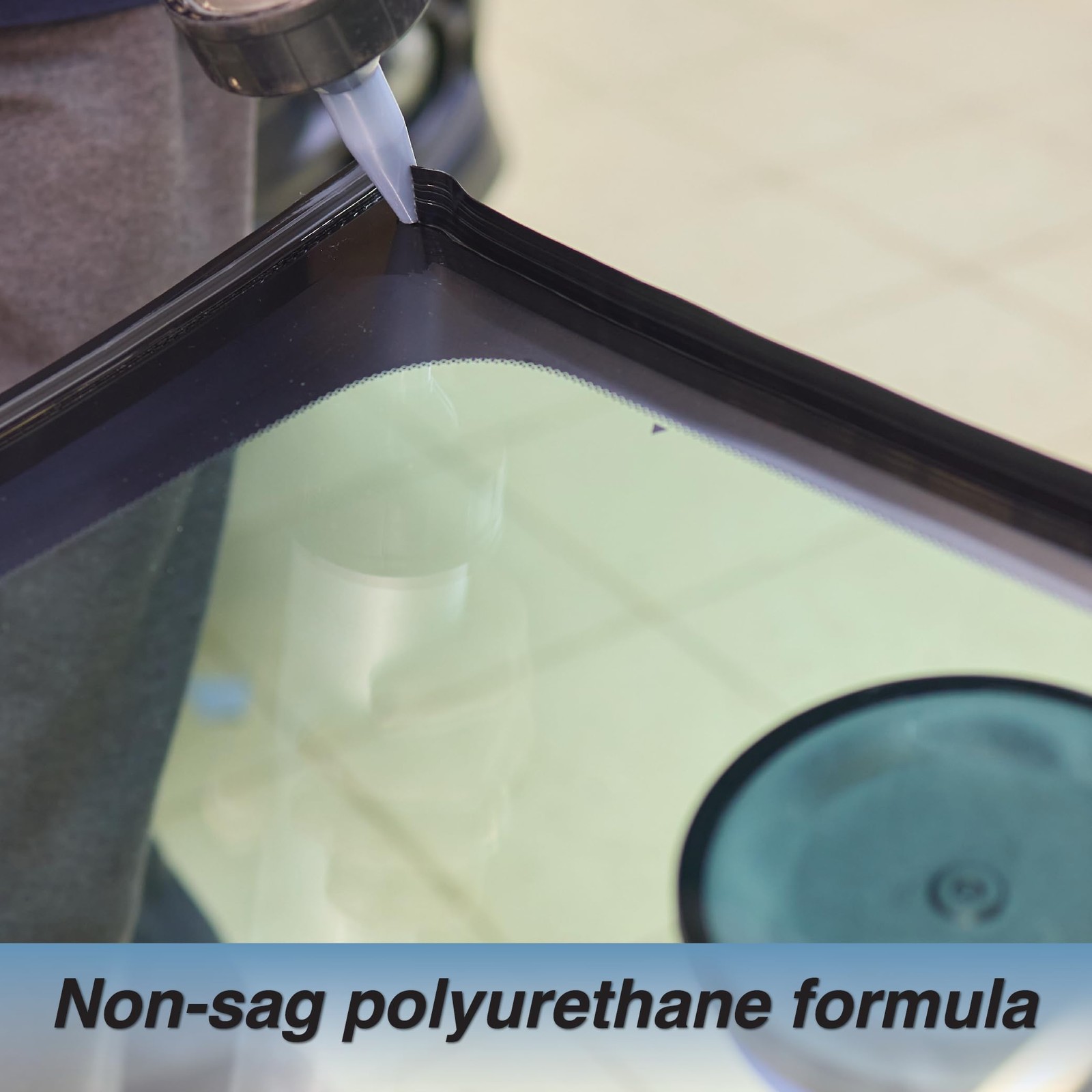 Maxi-Seal Black Polyurethane Windshield Adhesive with Fast Curing Non-sag