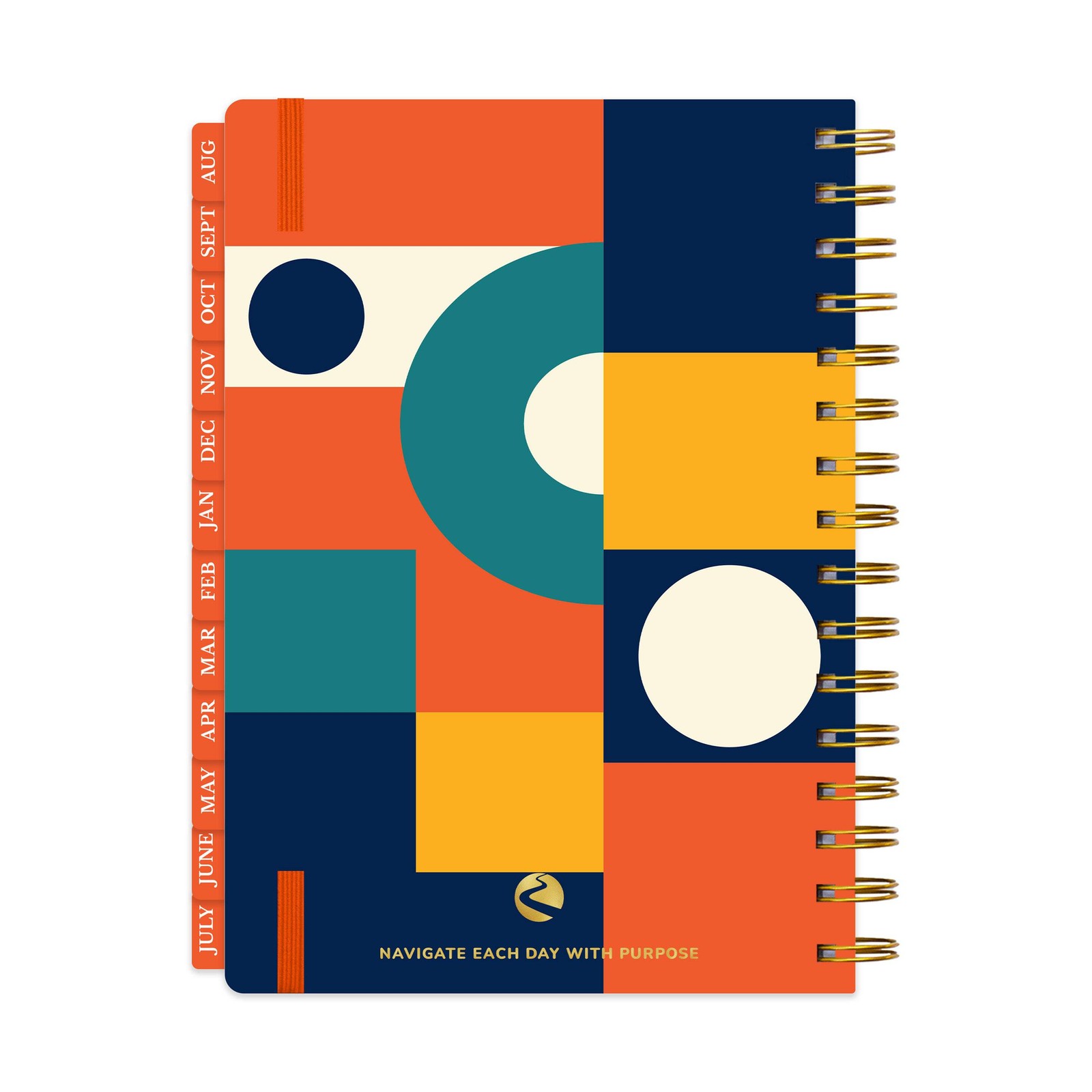 2026-2027 Mid-Year Monthly Weekly Spiral Planner B5 August Start Agenda