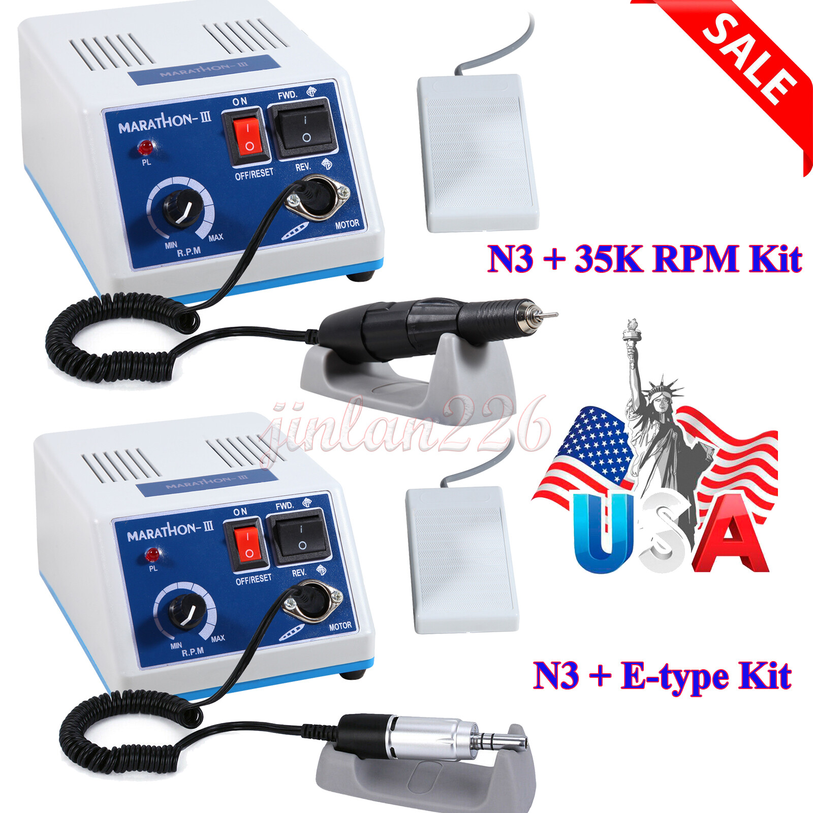 Dental Marathon Electric Micromotor Polisher/35K rpm Motor Handpiece
