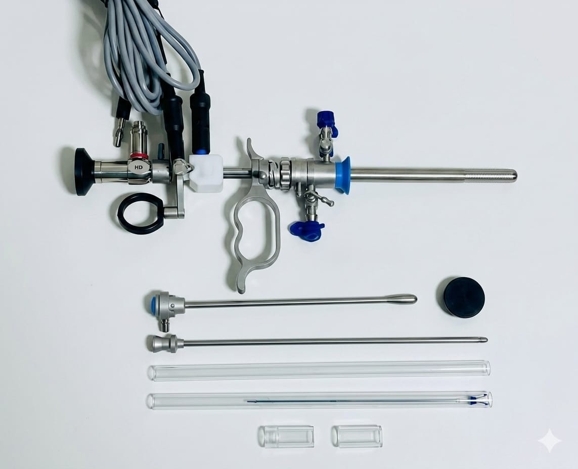 Bipolar Resectoscope Set 24/26Fr Continuous Flow with Loop Urology Inst ADDLER
