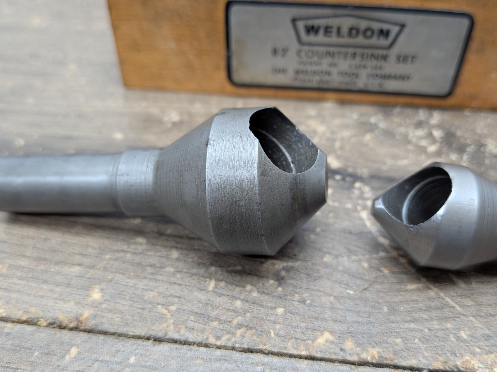 WELDON 82° HSS ZERO FLUTE PILOT COUNTERSINKS CS8-1 TO CS48, 11pc, USA MADE