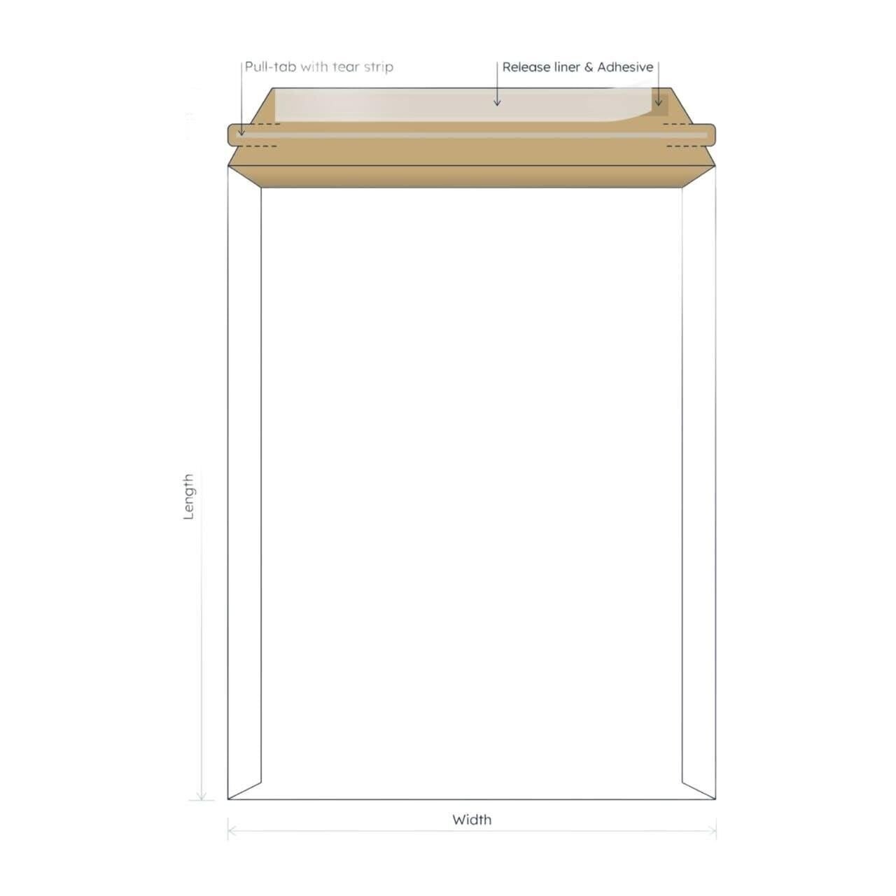 500 Pack 9×11.5 White Rigid Flats Self-Seal Cardboard Envelope Mailers 9″x11.5″