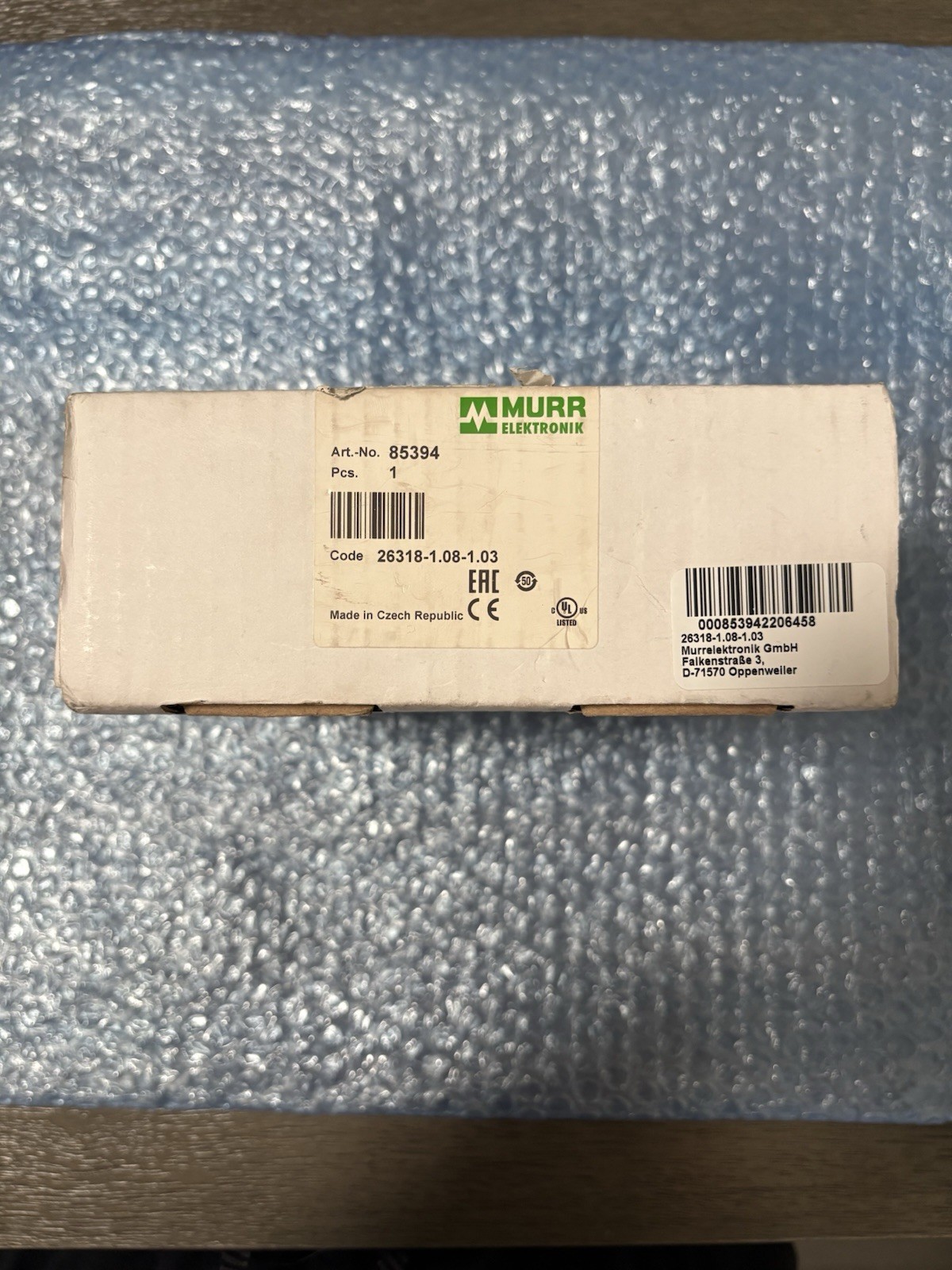 Murrelektronik Buffer Module MB Cap 20/24 85394 For Industrial Use