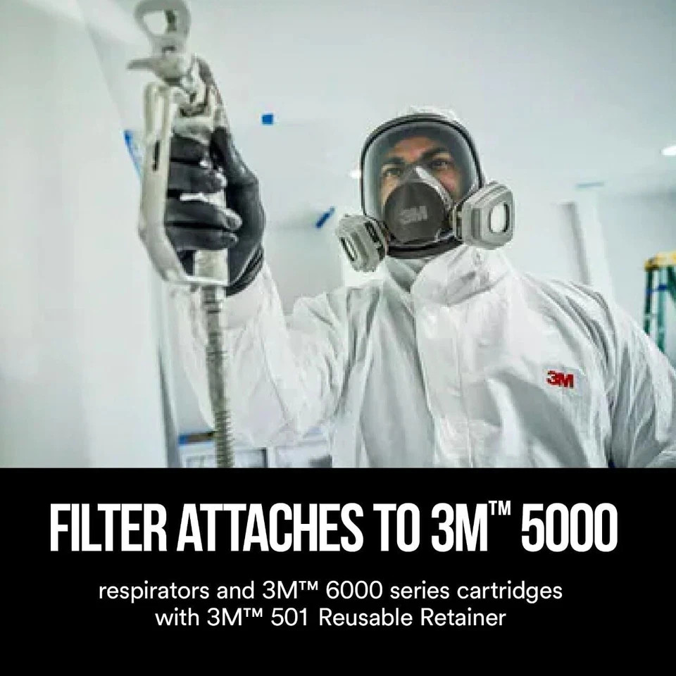 3M™ Particulate Filter 5P71, P95, 3-pairs of Filters 6 Pack, White