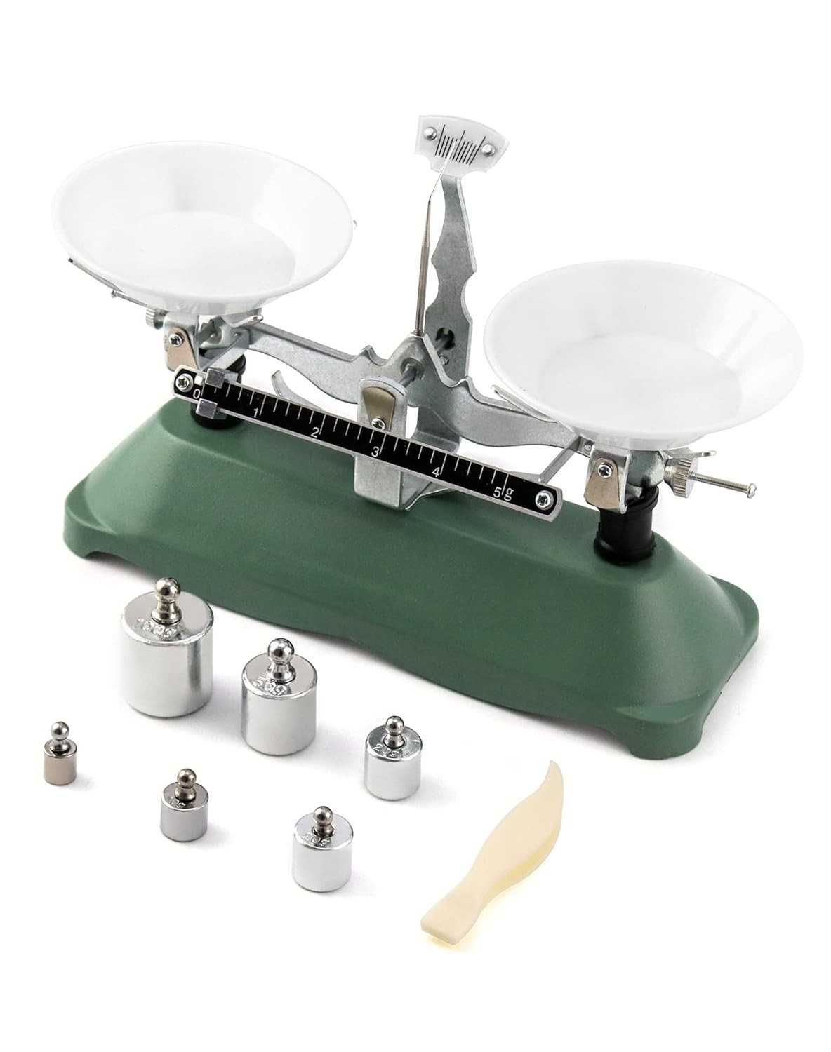 Mini Triple Beam Balance Scale 200g x 0.2g Lab Educational Pocket Scale Weights!