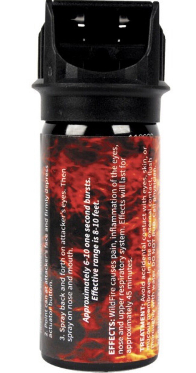 STICKY Pepper GEL Spray HOT Wildfire FLIPTOP 1. 4 2oz Self POLICE DEFENSE Women