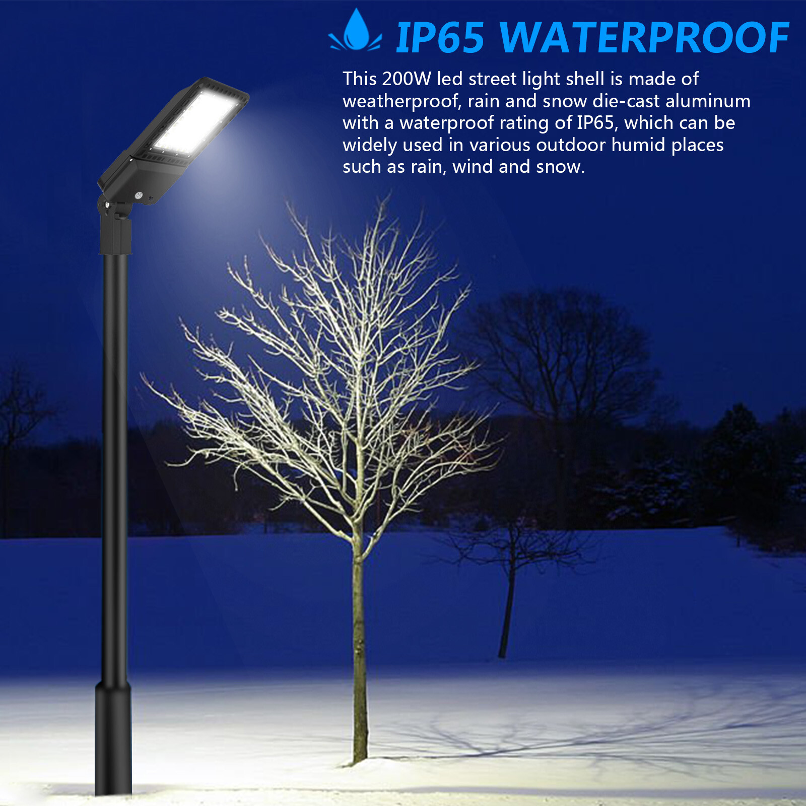 200W led Parking lot Light Street Shoebox Pole Light Commercial Led Stadium Lamp