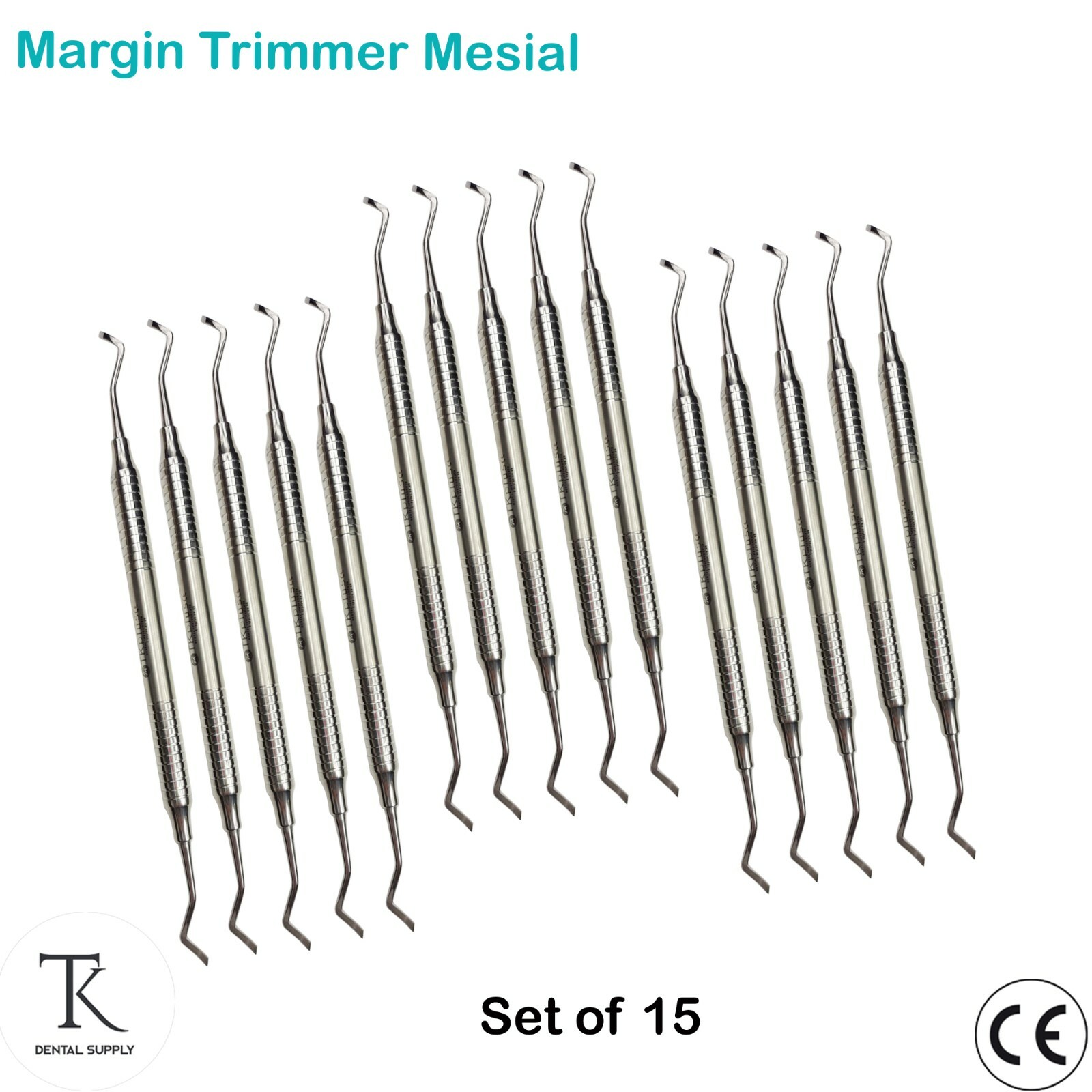 Set Of 15 – Dental Restoration Gingival Margin Trimmer Mesial Cavity Preparation