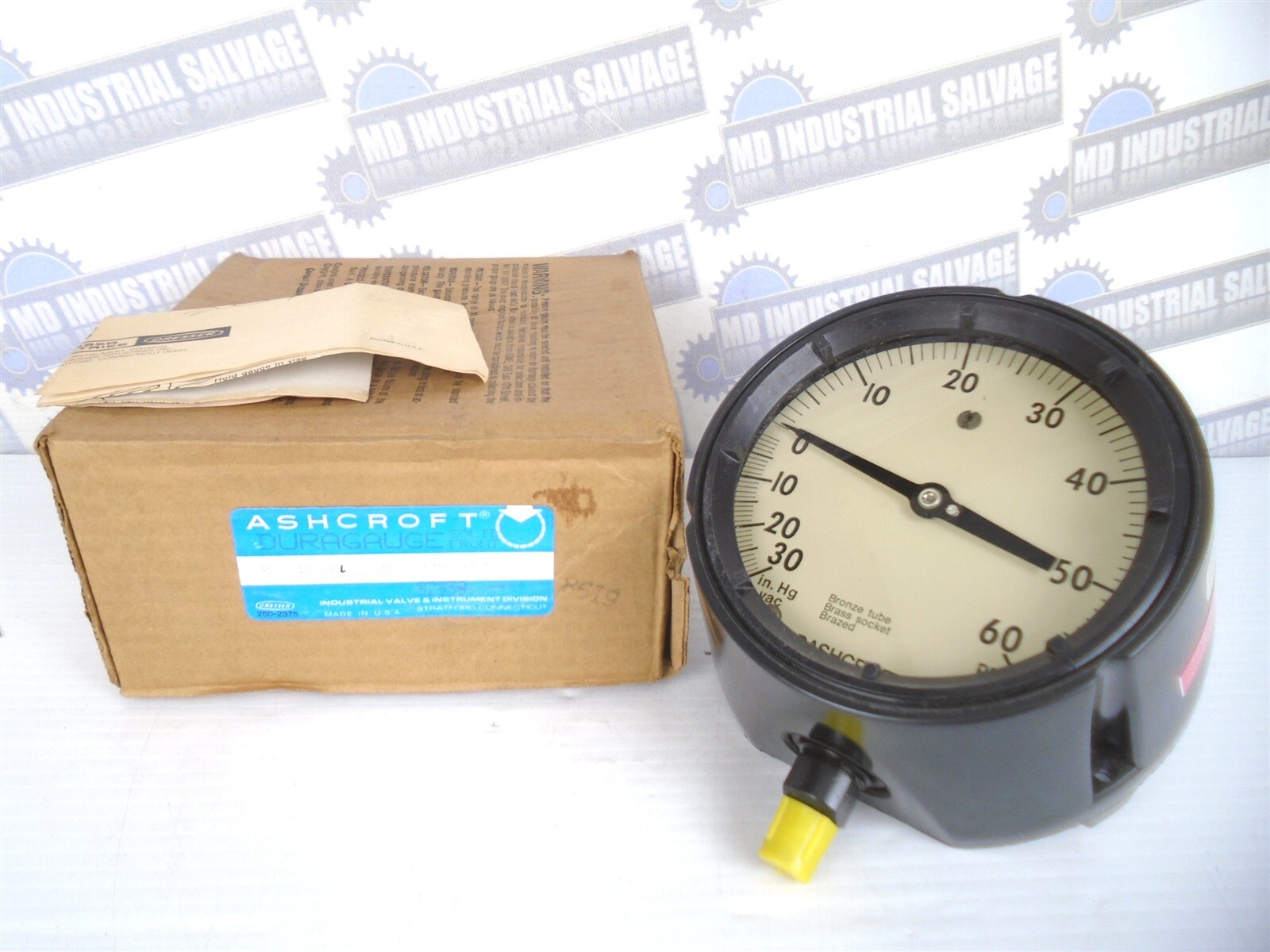 ASHCROFT – 45-1279-ASL-02L (30IMV-60 psi) – 4.5″ – 30 in VAC hG to 60 psi- (NEW)