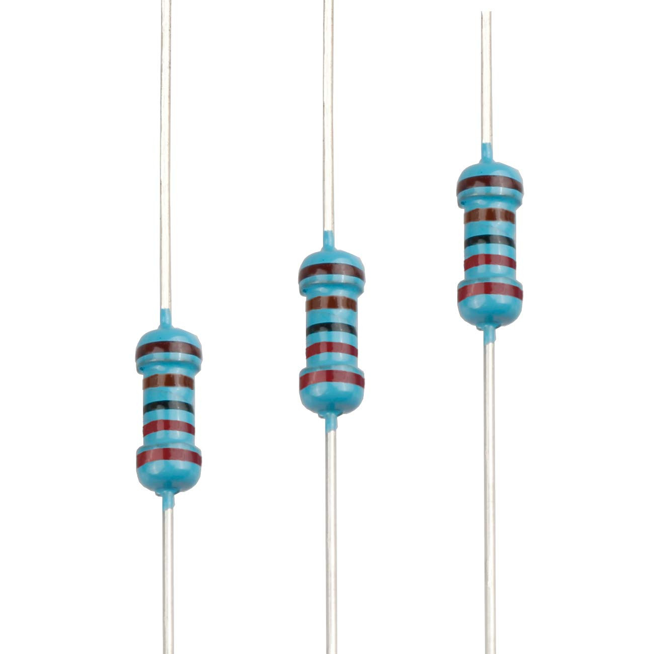 100Pcs 2.4 Ohm Resistor 1/4W (0.25 Watt) ±1% Tolerance Metal Film Fixed Resistor
