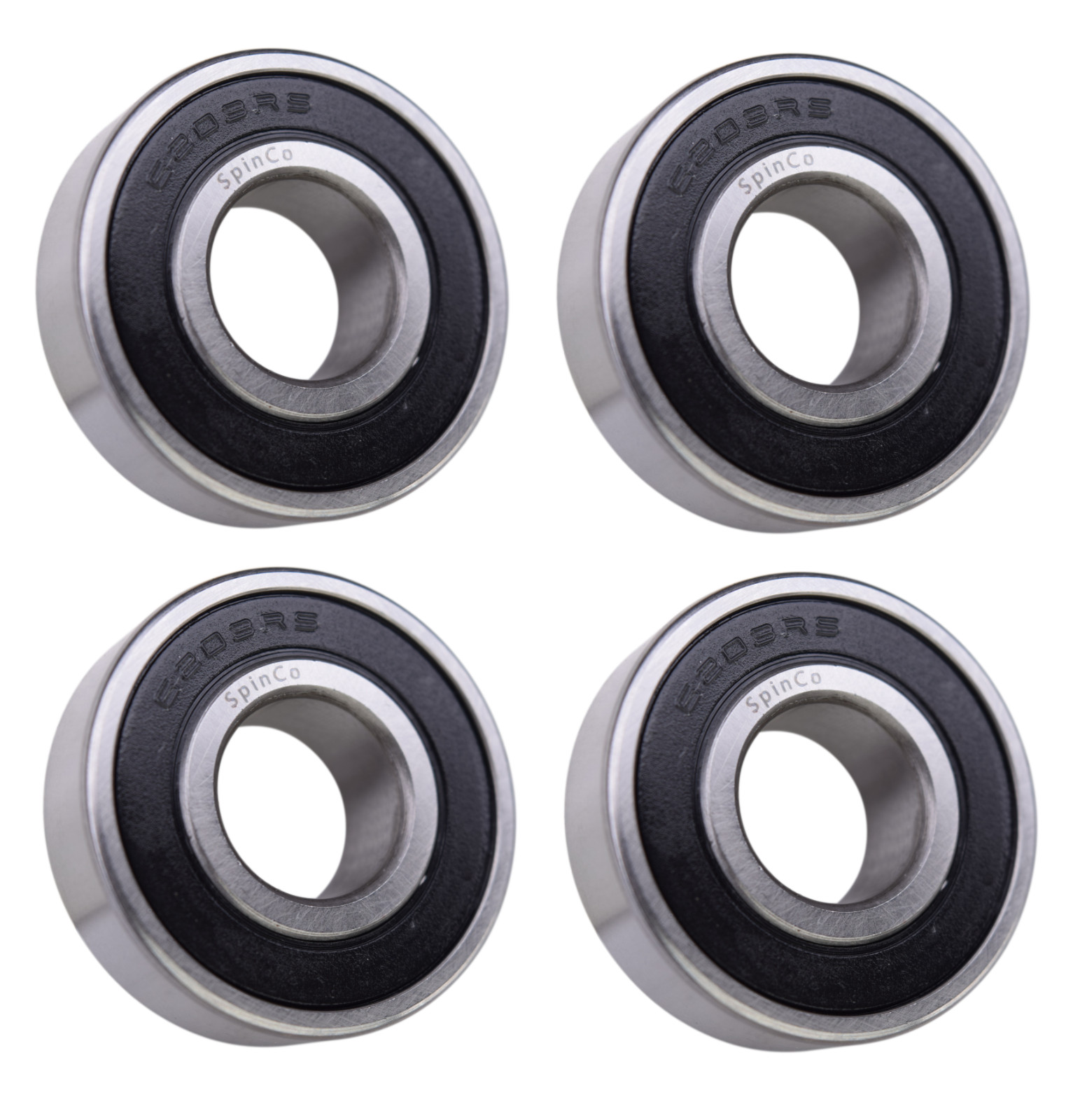 (4 Each) 6203-2RS, 6203LLU, 203PP Sealed Radial Ball Bearing 17X40X12 SpinCo
