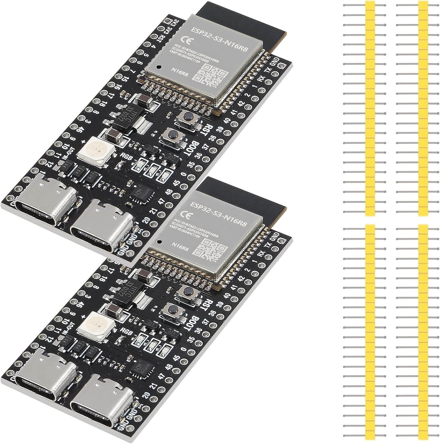 2PCS S3-DevKit N16R8 Development Boards – Type-C Wi-Fi & Bluetooth IoT Module