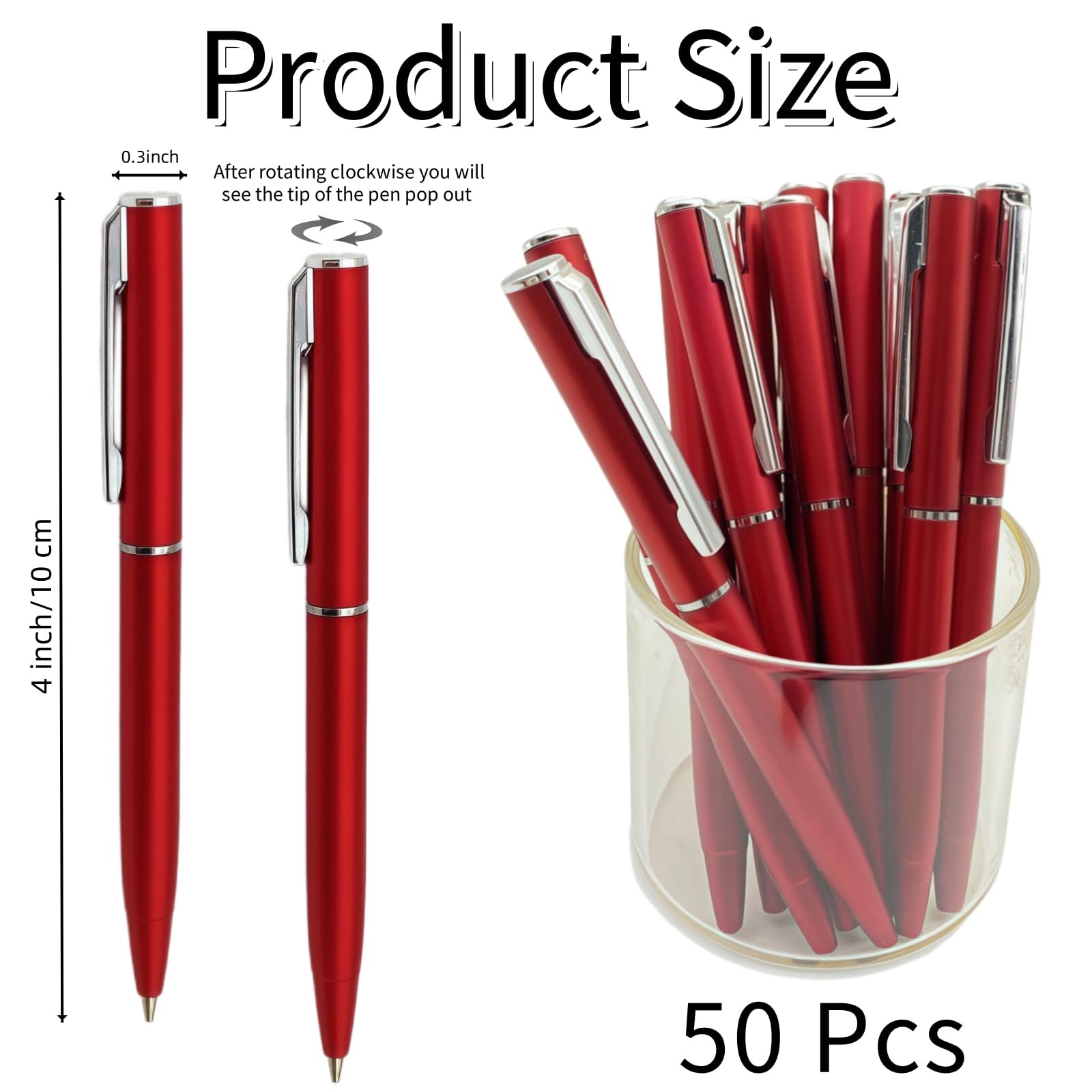 50 Pcs Small Ballpoint Pens, 4 Inch Mini Pens Bulk, for Pocket Notebooks and …