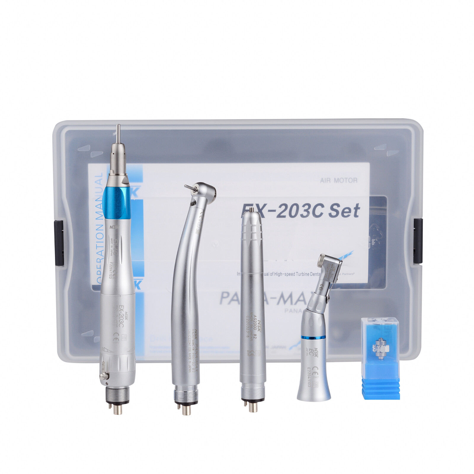 Dental NSK Type High Low Speed Handpiece Kits Push Button with Air Scaler 2H/4H