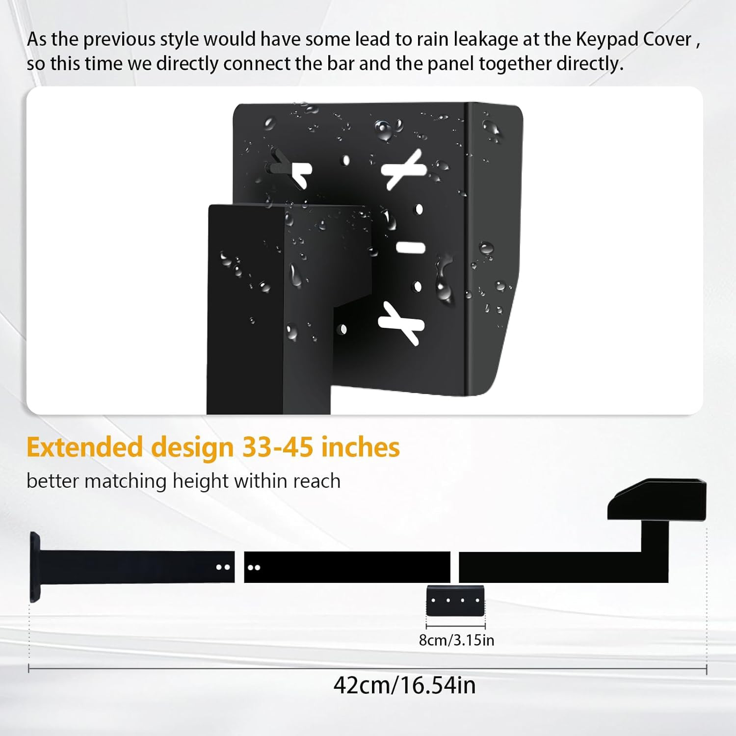 Upgraded Heavy-Duty Keypad Mounting Post Height Adjustable from 33-45 Inches Sta