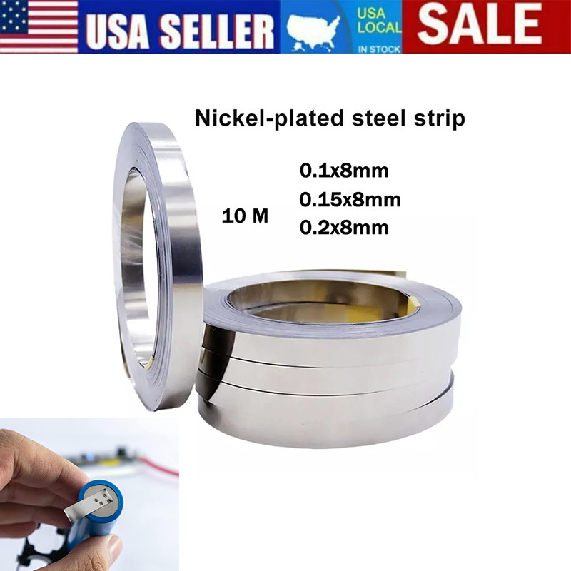 10M Pure Nickel Plate Strip Tape Sheet For Li 18650 Battery Spot Weld Tool