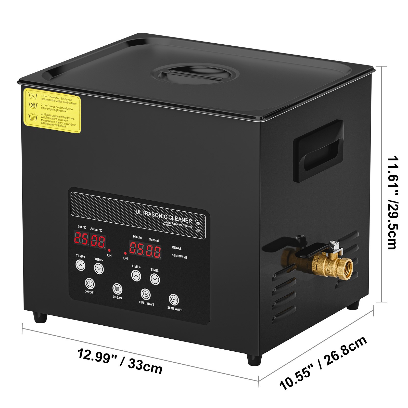10L Ultrasonic Cleaner Cleaning Machine with Basket Heater and Timer 240W