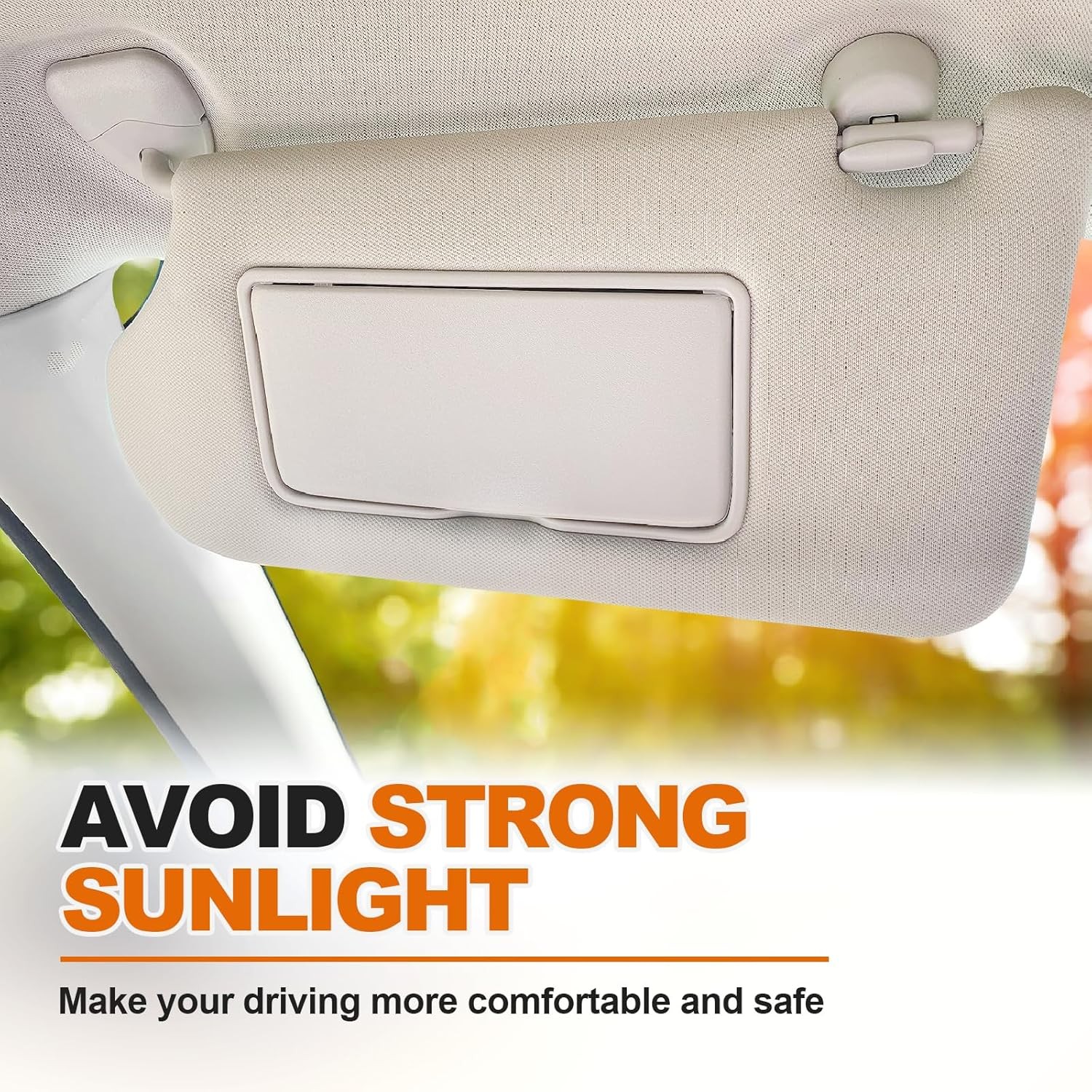 Left Driver Right Passenger Side Sun Visor for Nissan Altima 2013-2018 w/Light