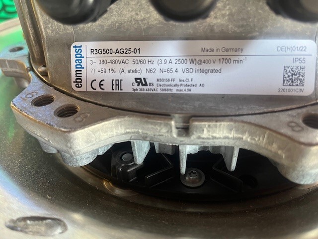 ebm papst fan R3G500-AG25-01